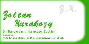 zoltan murakozy business card